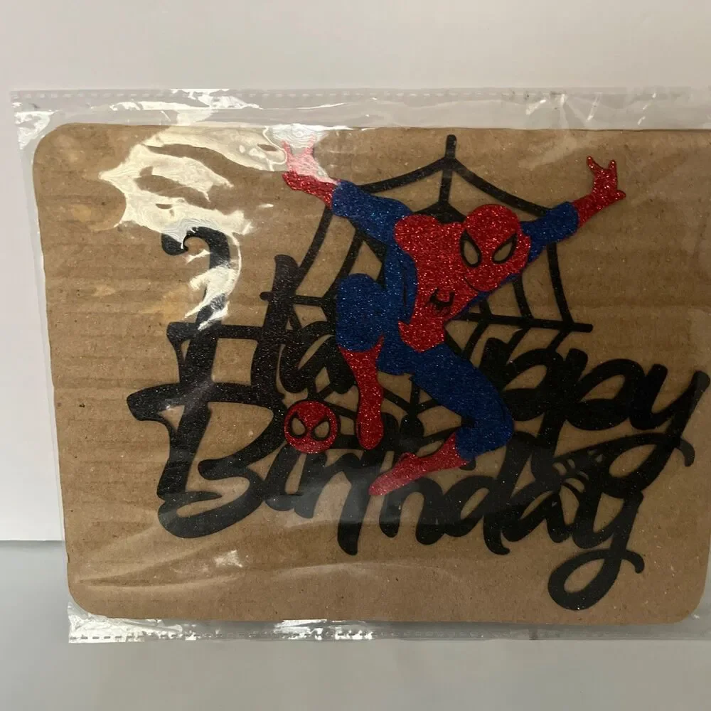 Spider Man Themed Birthday Party Decorations Cake Toppers